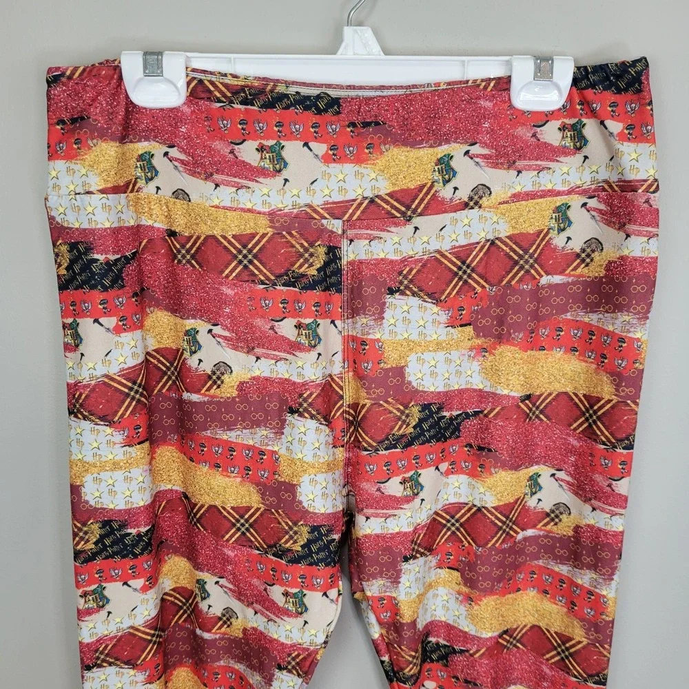 P&S Designs Wizard Print Polyester Spandex Ankle Leggings Tall And Curvy - Picture 2 of 6